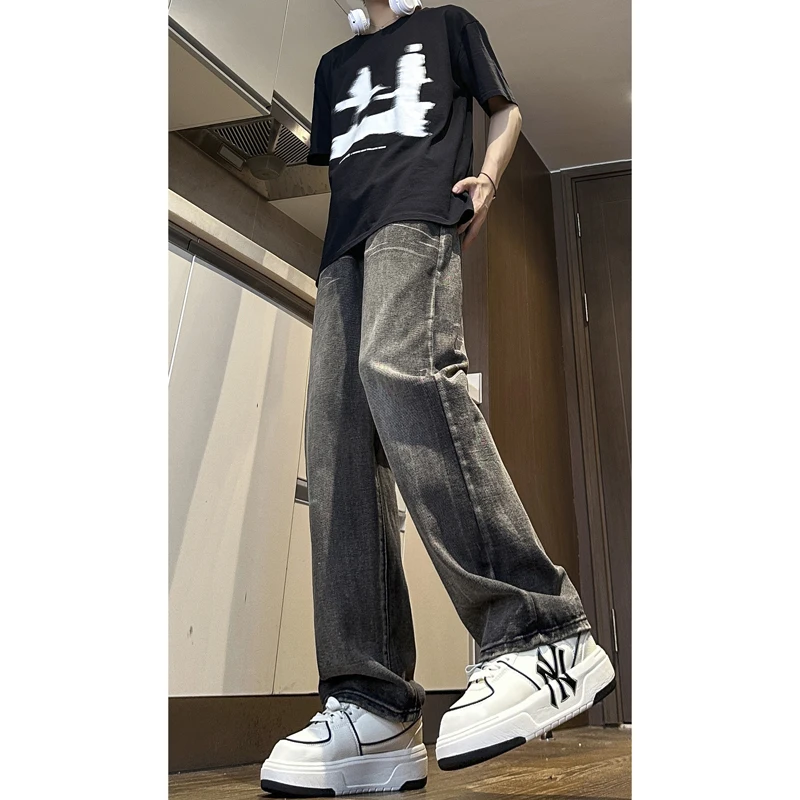 New Retro Chic Slim Gamba Dritta Micro-Svasati Casual Jeansnew Retro Chic Slim Jeans Casual Micro-Svasati A Gamba Dritta