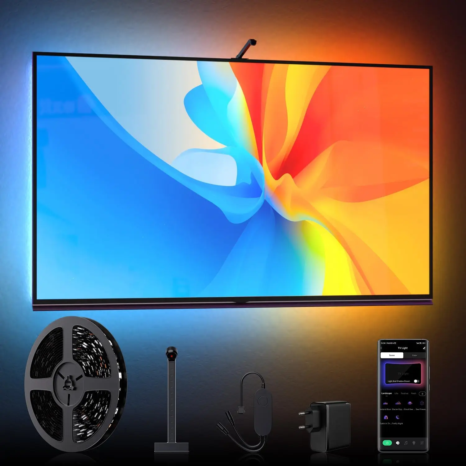 Smart Ambient Lighting Tv Pc Retroilluminazione A Led 3M 3.8M 5M App Camera Sync Led Strip Camera Lights Striscia Di Controllo App Tv Ad Immersione
