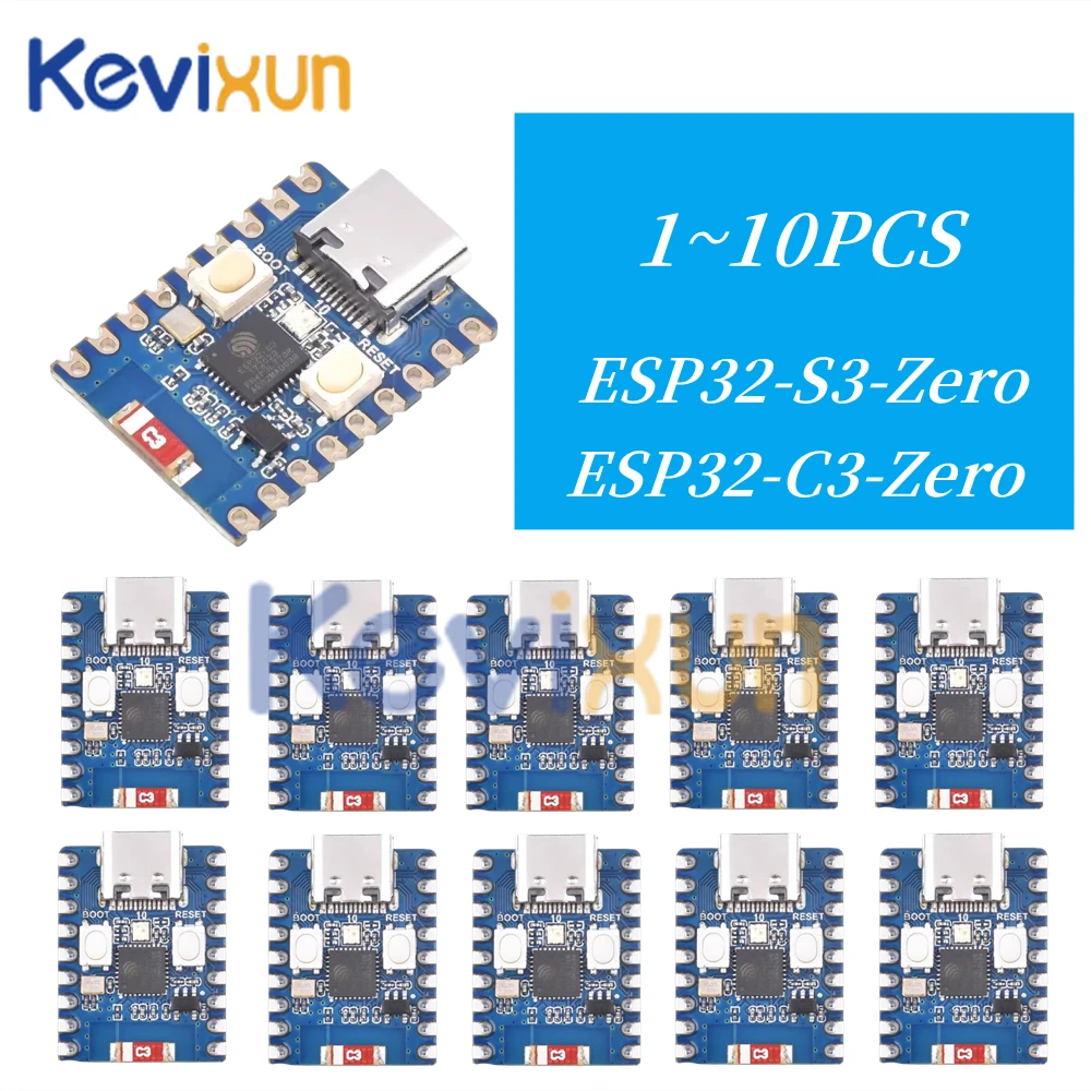 1-10 Pz/Esp32-C3-Zero Esp32-S3-Zero Mini Scheda Di Sviluppo Wifi Bluetooth Dimensioni Ultra-Piccole Esp32 C3 S3 Esp 32 Supporto 2.4Ghz