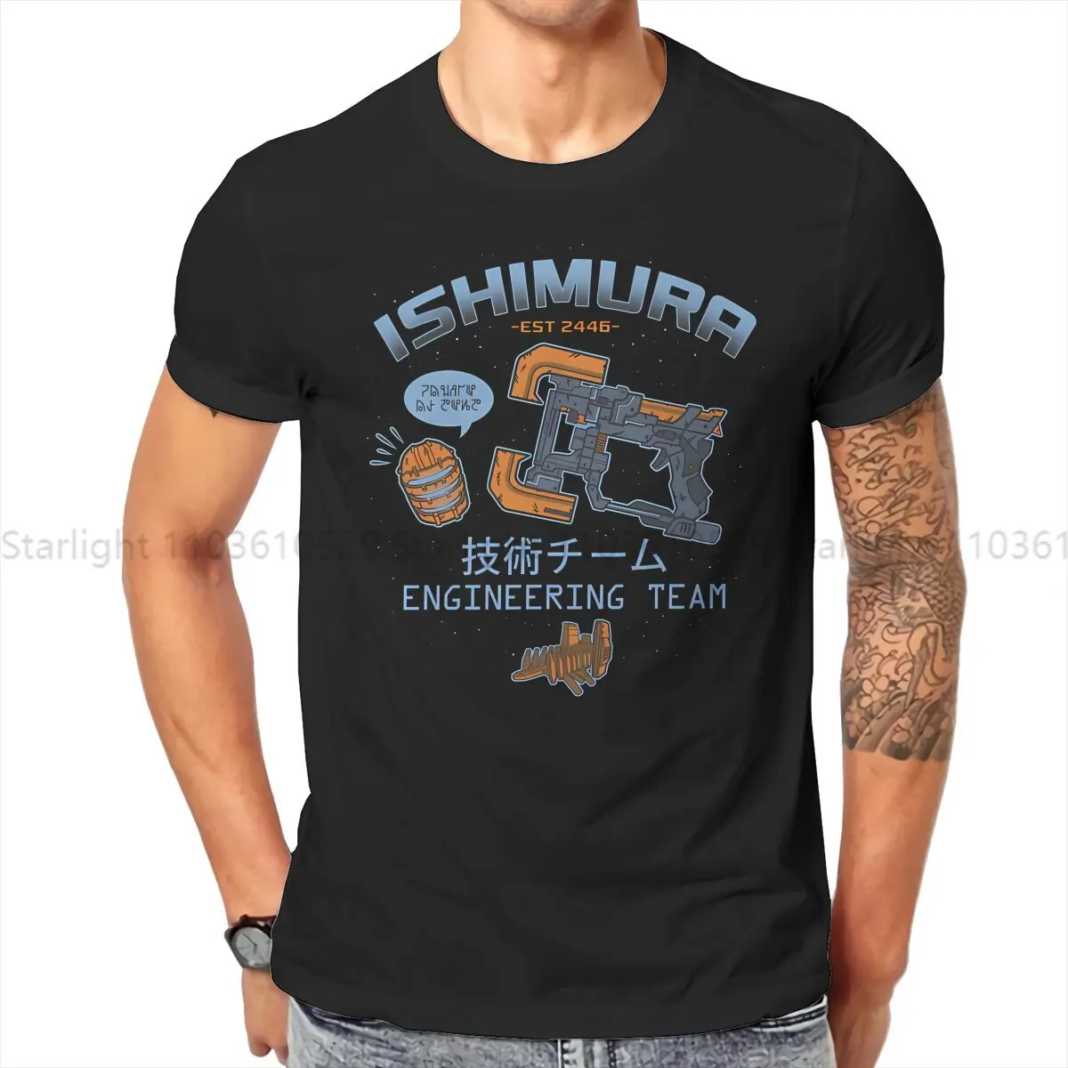 Maglietta Dead Space Ishimura Engineering Maglietta Elegante Maglietta Oversize Da Uomo Stampa