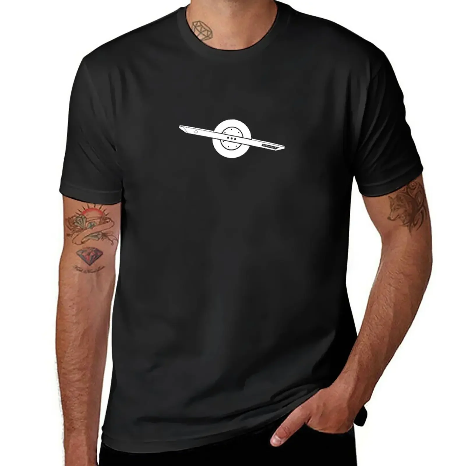 T-Shirt Onewheel-Bianca Oversize T-Shirt Oversize Da Uomo Grafica