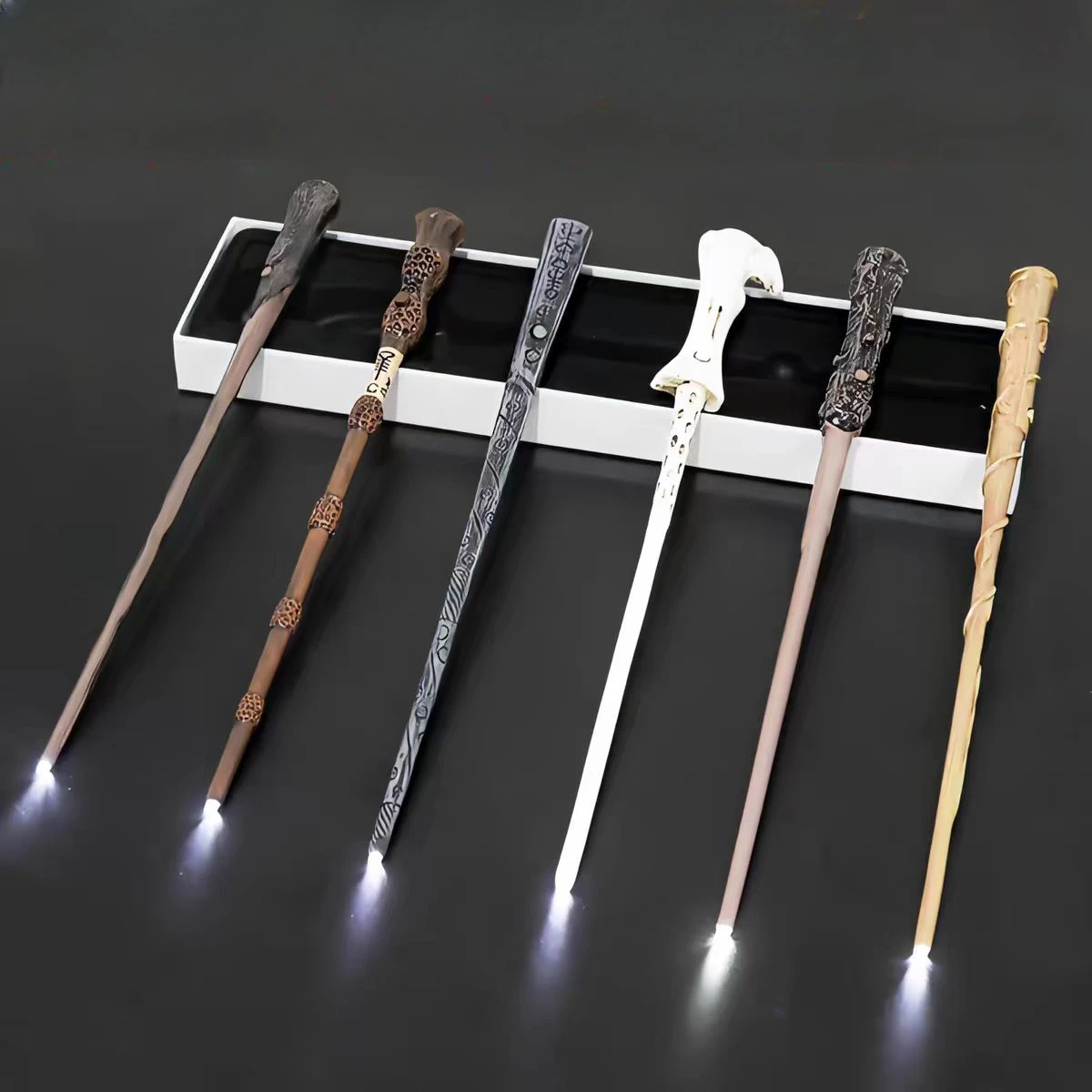 Harry Potter Bacchetta Magica Incandescente Manubri Malfoy Hermione Voldemort Bacchetta Magica Harried Puntelli Cosplay Regalo