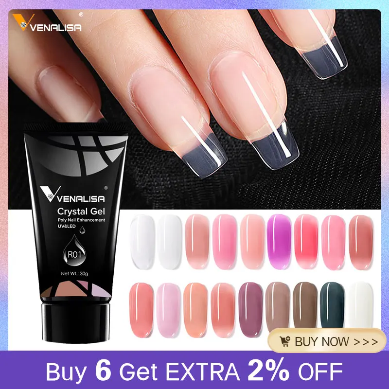 Venalisa Poly Gel Per Unghie Gel Per Unghie Acrilico Autolivellante Rosa Naturale Gel Prolungato Gel Di Cristallo Trasparente Gel Per Unghie Gel Per U