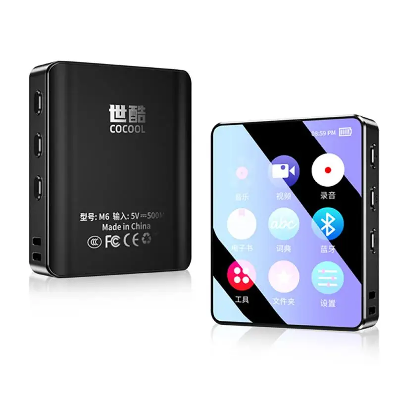 5.0 Lossless Music Mp3 Player Walkman Mp3 Mp4 Lettura Automatica Ad Alta Voce Mini-Game 2.5 Pollici Mp5 E-Book Lettore Video