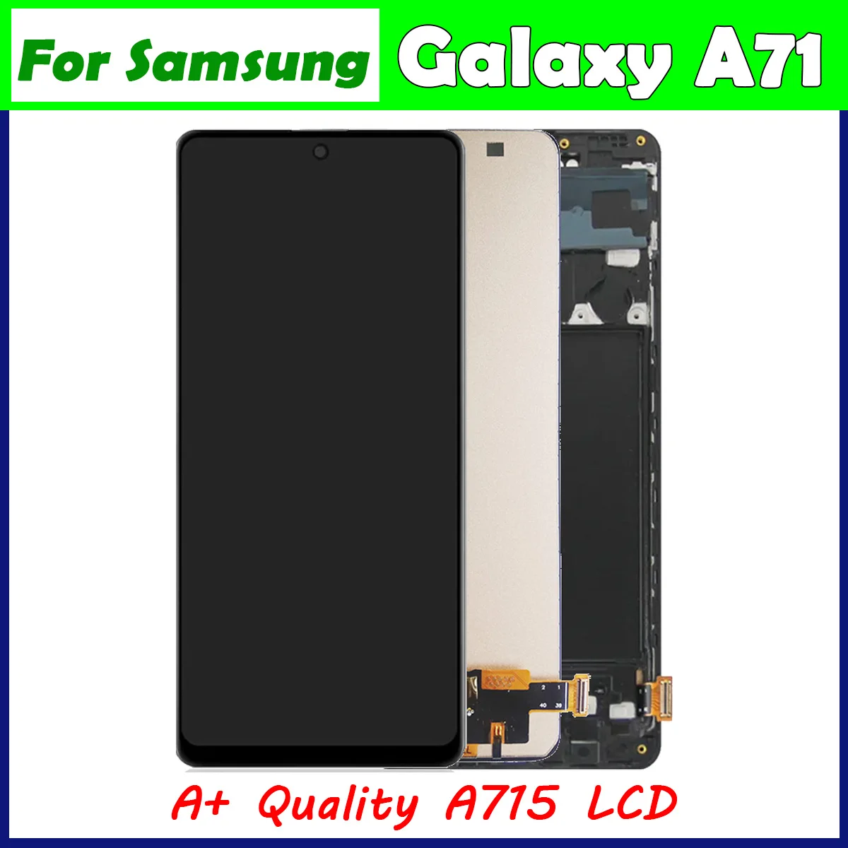 Per Samsung A71 A715 Display Lcd Touch Screen Digitizer Assembly Sostituzione Per Samsung A71 Display A715 A715F A715Fd