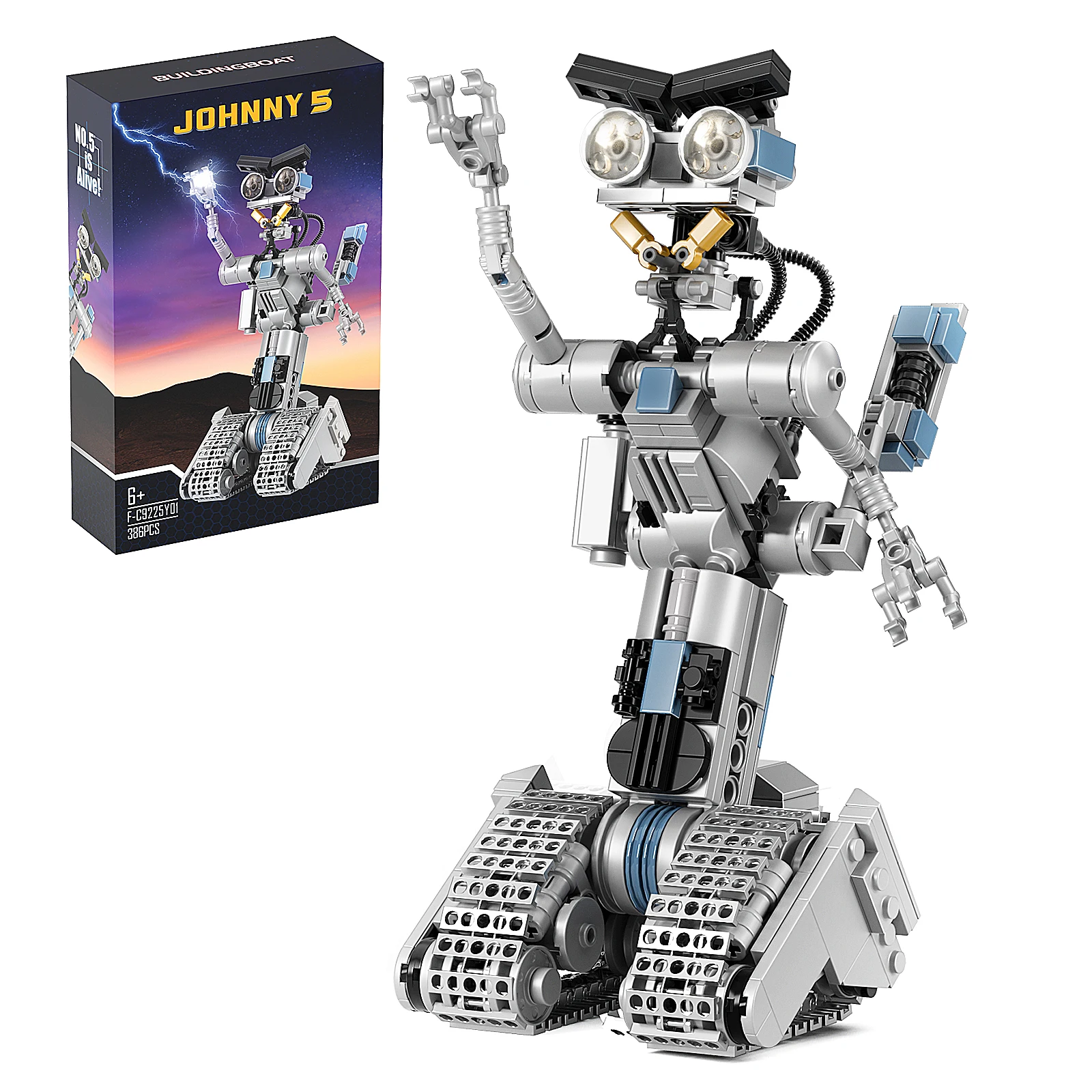 Moc New Shorted Circuit Johnny 5 Mech Building Block Set Giocattoli Modello Robot Emotivo Militare Per Regali Per Bambini