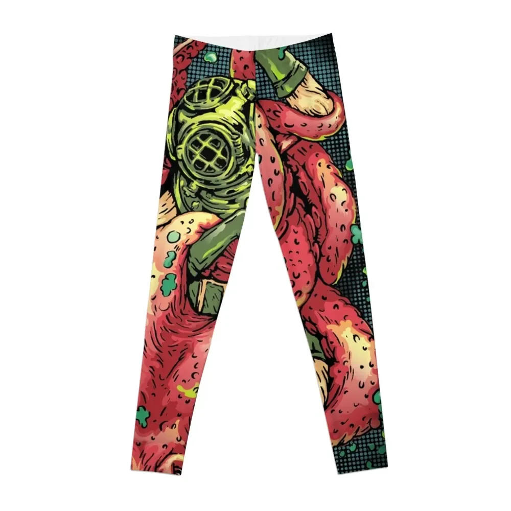 Leggings Di Sopravvivenza Del Mare Profondo Abbigliamento Fitness A Vita Alta Da Donna Per Leggings Da Donna Per Ragazze