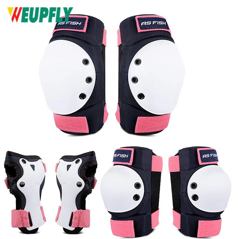 6 Pz/Set Adult Youth Kids Ginocchiere Gomitiere Protezioni Per Il Polso Equipaggiamento Protettivo Per Skateboard Pattinaggio A Rotelle Bmx Bicicletta