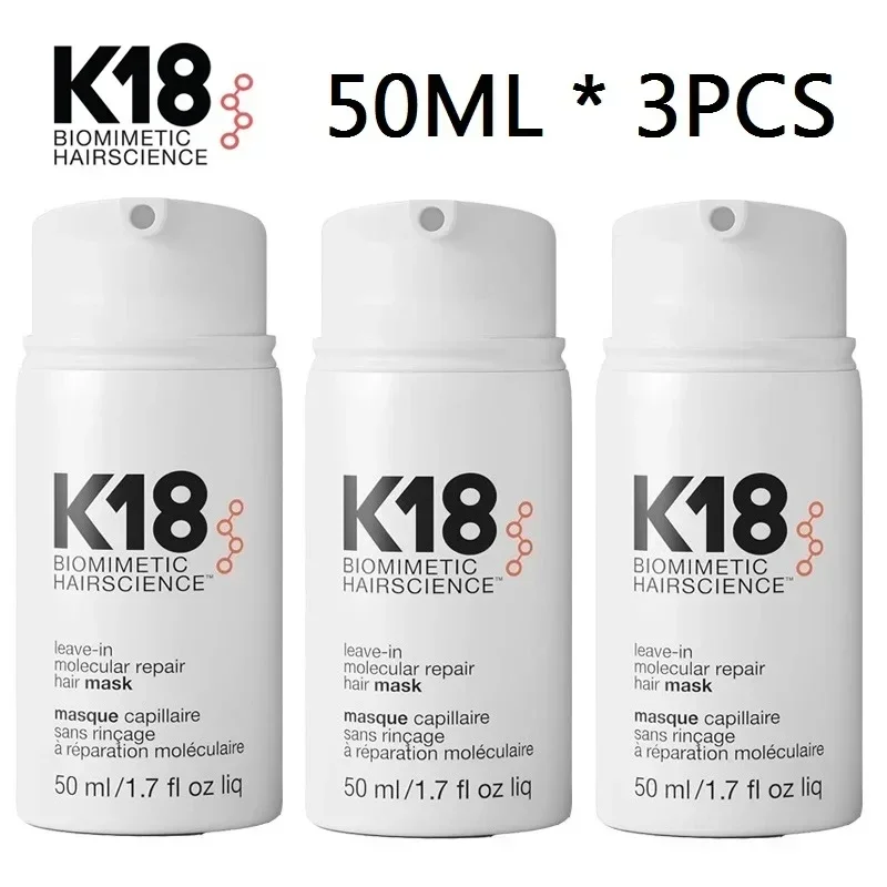 3 Pz K18 Riparazione Molecolare Professionale Maschera Per Capelli Senza Risciacquo/K18 Biomimetic Hairscience / K18 Trattamento Maschera Per Capelli 