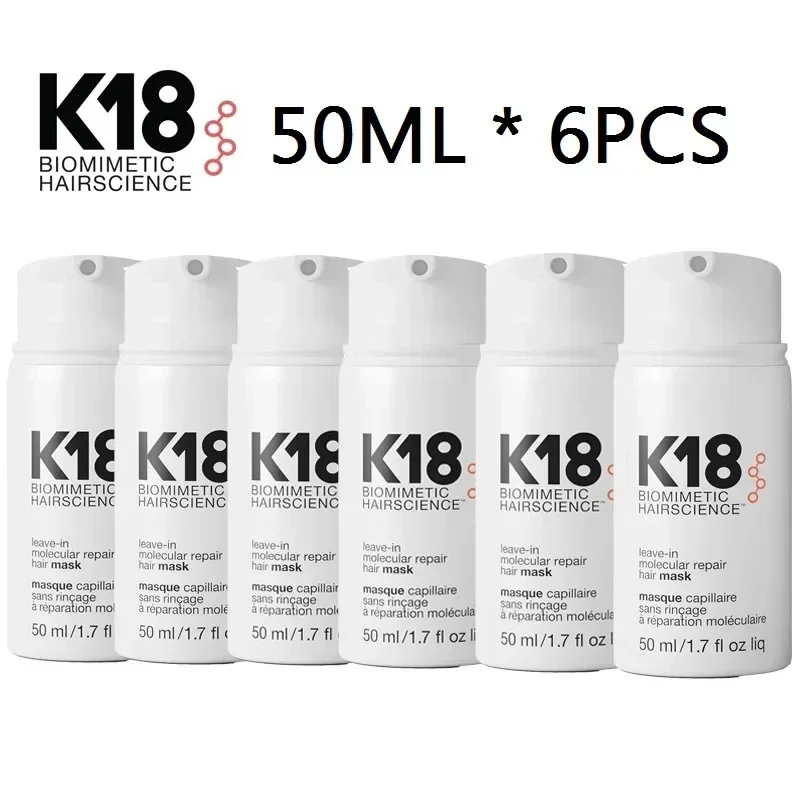 6 Pz K18 Riparazione Molecolare Professionale Maschera Per Capelli Senza Risciacquo/K18 Biomimetic Hairscience / K18 Trattamento Maschera Per Capelli 