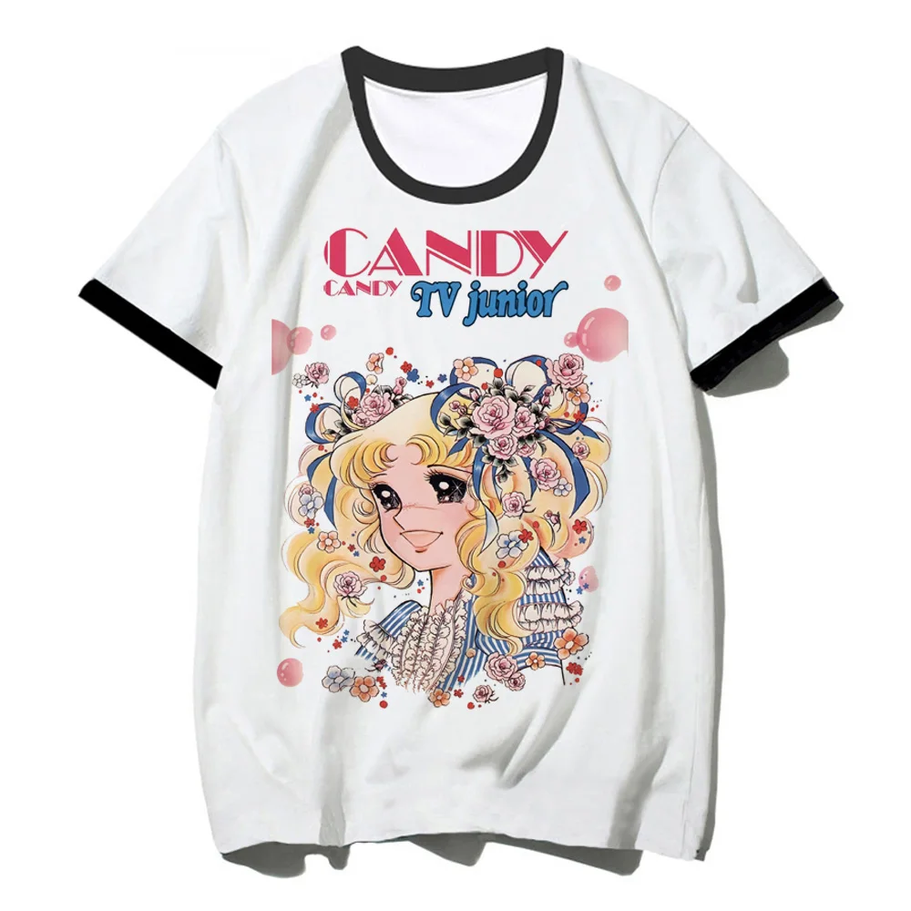 Candy Candy Tshirt Donna Manga Streetwear Giapponese Top Girl Manga Clothes