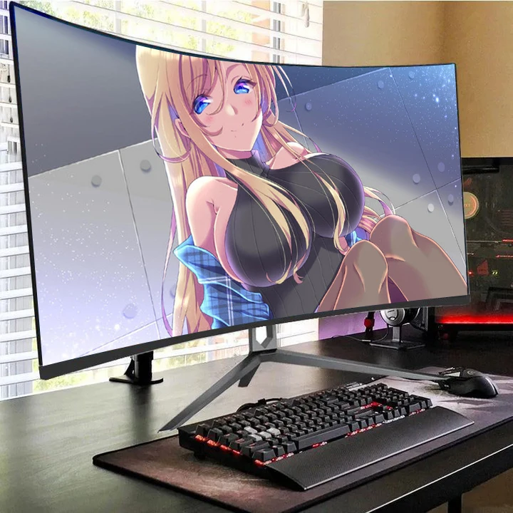 Monitor A Schermo Curvo 24 32 Monitor Lcd Ips Da 34 Pollici Display Per Computer Da Gioco 144Hz 165 Hz