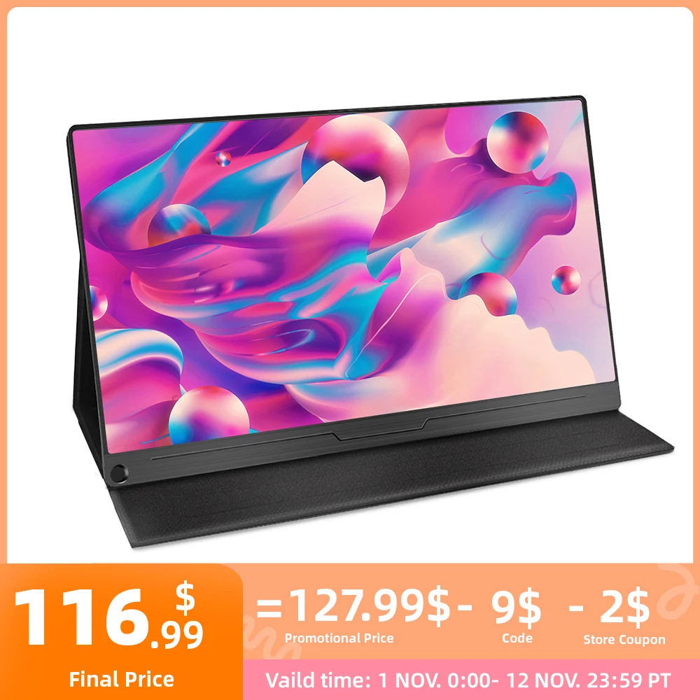 Nuovo Monitor Portatile Da 15.6 "4K Usb Tipo C Ips Per Ps4 Ps5 Switch Xbox Huawei Xiaomi Phone Gaming Laptop Display Lcd