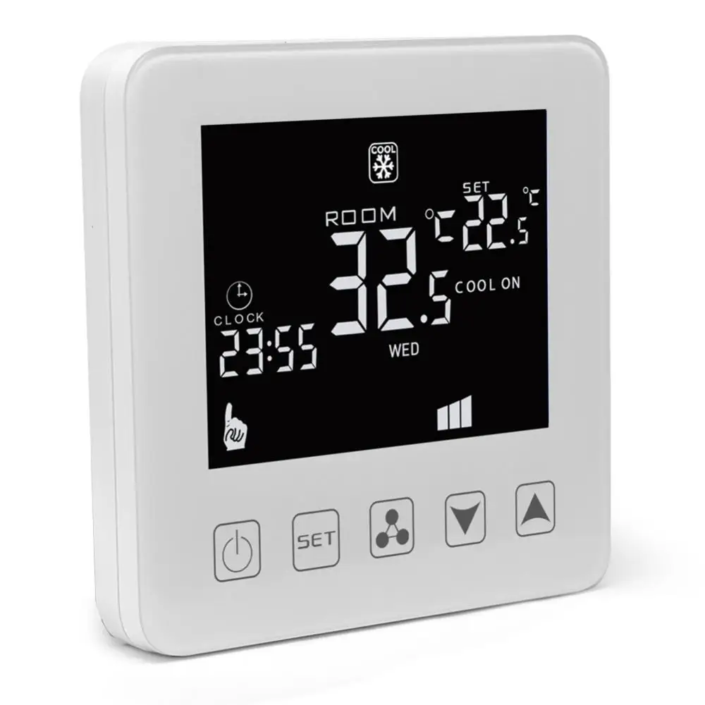 Termostato Ventilconvettore Aria Condizionata 2P 4P, Con Programmabile