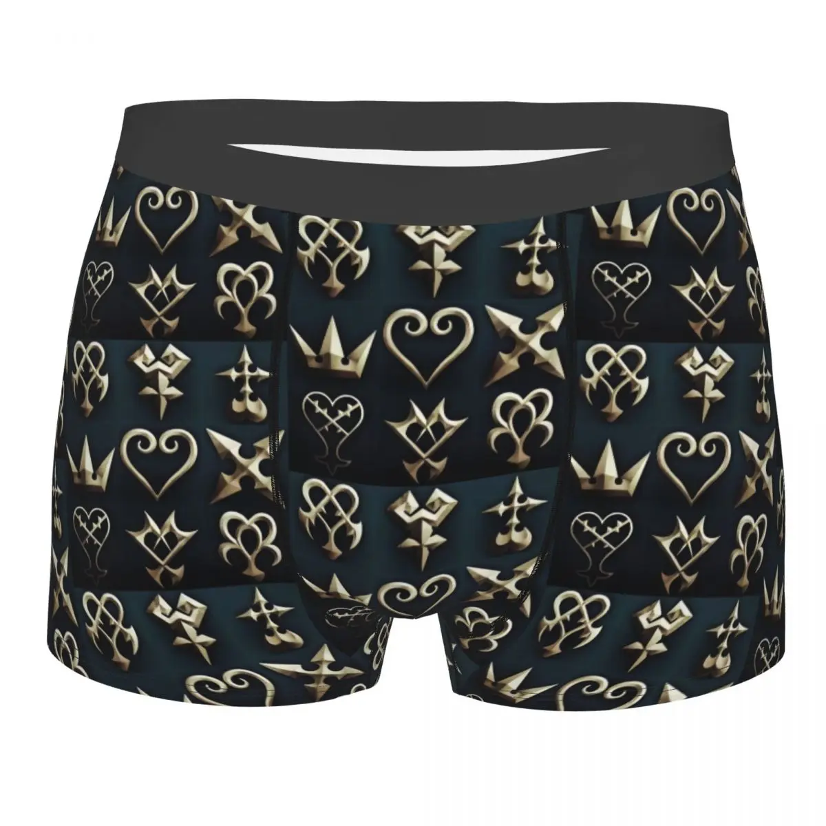 Novità Maschile Disney Kingdom Hearts Box Art Underwear Anime Game Boxer Slip Pantaloncini Traspiranti Mutandine Mutande