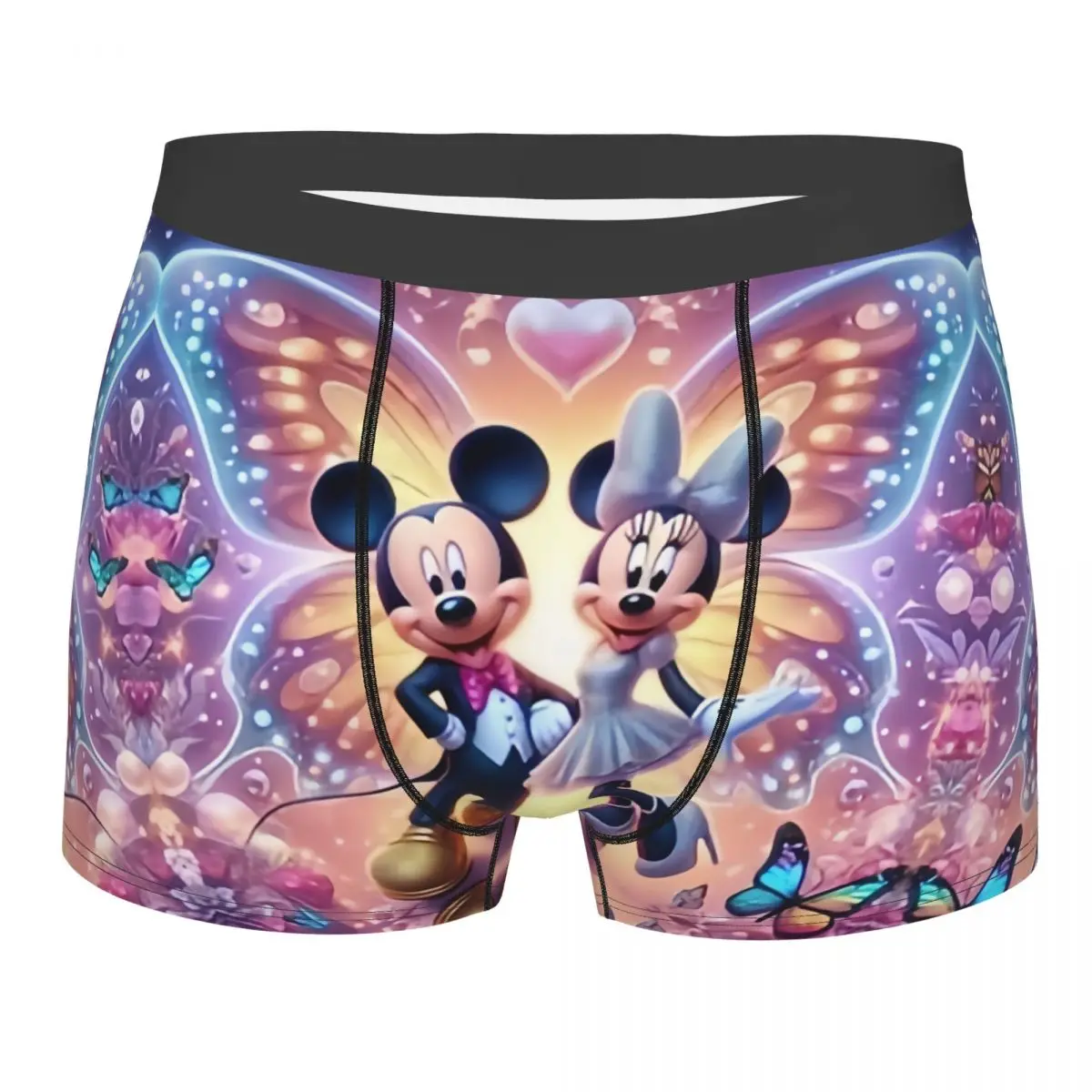 Cartone Animato Disney The Mickey Mouse Underwear Men Printed Custom Boxer Shorts Mutandine Slip Mutande Morbide