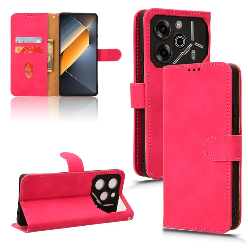 Per Tecno Pova 6 Pro 5G Cover Portafoglio Full Protect Custodia Per Cellulare Per Tecno Pova 6 Pro 5G Custodia Skin Feel Flip Leather Funda