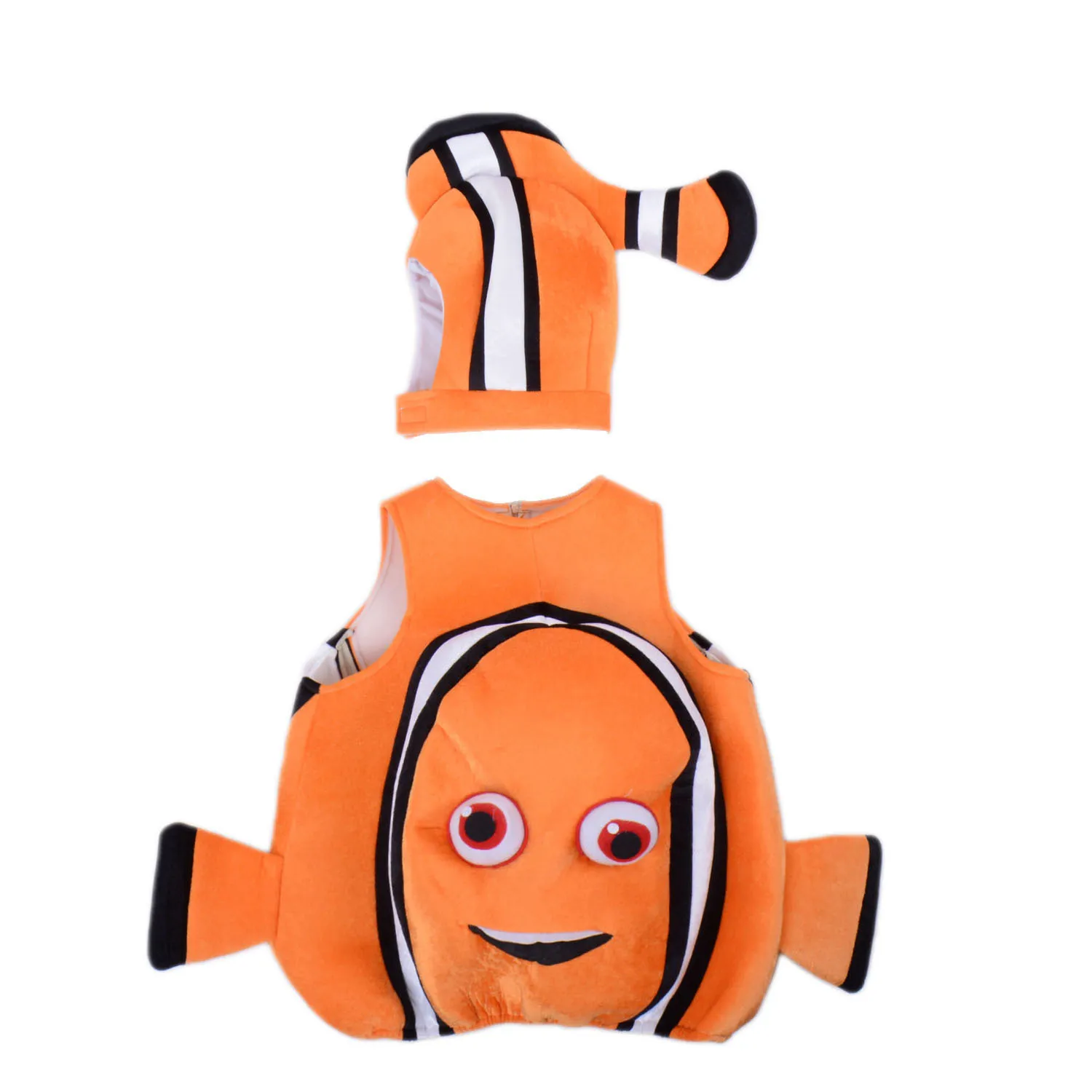 Nuovo Design Animal Role Play Fish Cosplay Little Nemo Orange Dress Costume Halloween Clowfish