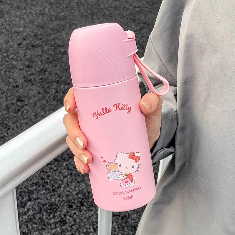 Sanrio Anime Hello Kitty Studente Bottiglia D'Acqua Isolata Kawaii Cinnamoroll Pochacco Bambini Portatile Tazza Isolata Sottovuoto Regalo