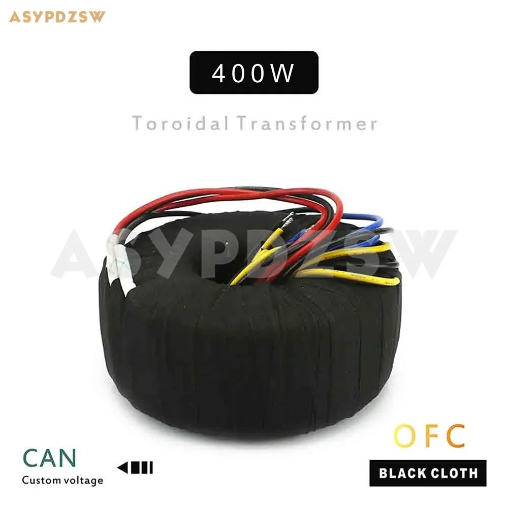 115V/230V In 400Va Panno Nero Ofc Trasformatore Toroidale 400W 28 Vx2 + 12V 36 Vx2 + 12V Out Accetta Tensione Personalizzata
