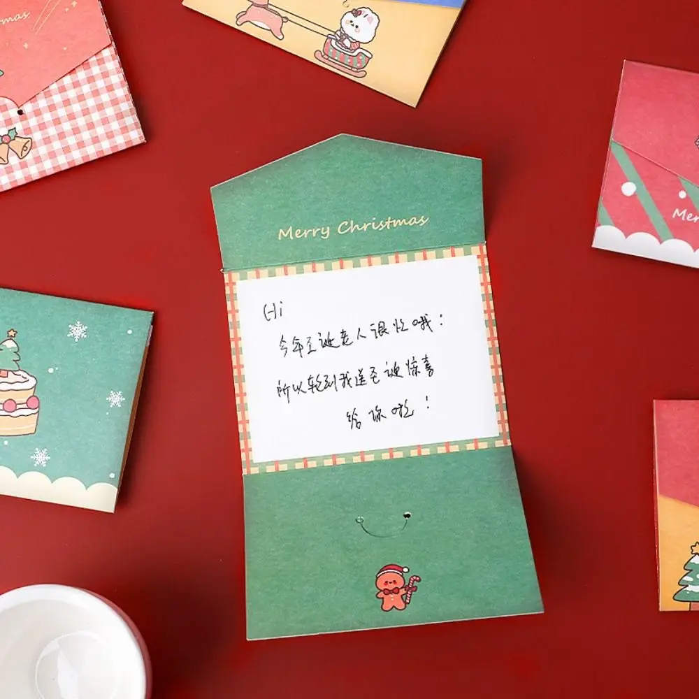 Pieghevole 5 Pezzi Auguri Lettere Compleanno Regali Di Capodanno Amici Biglietti Di Auguri Cartolina Di Natale Biglietti Di Benedizione Biglietti Di R