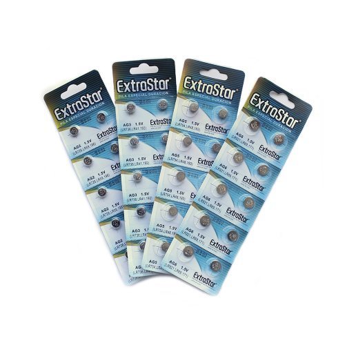 5 Batterie A Bottone Pile Ag3 1,5V Lr41 Lr736 392A Sr736 Sg3
