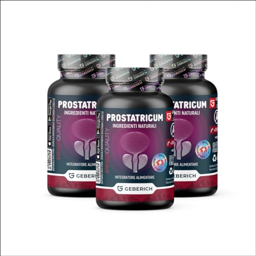 (3 Pacchi) Prostatricum – Salute Della Prostata – 30 Capsule – Con Serenoa Repens, Echinacea, Ginkgo Biloba