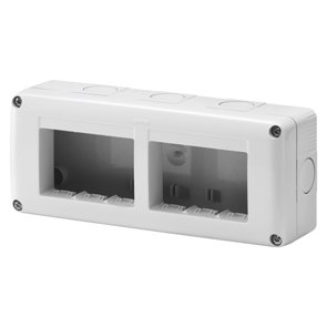 Gewiss 27005 Contenitore 6 (3X2) Posti - Gri. - Ip40
