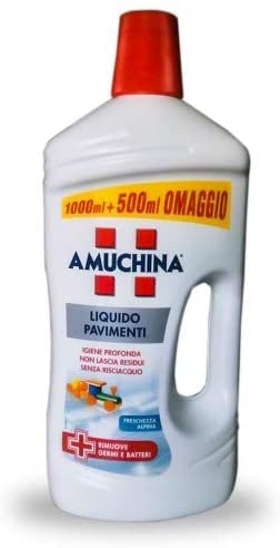 3 X Amuchina Pavimenti 1,5L Detergente Detersivo Liquido Per Pulizia Pavimenti