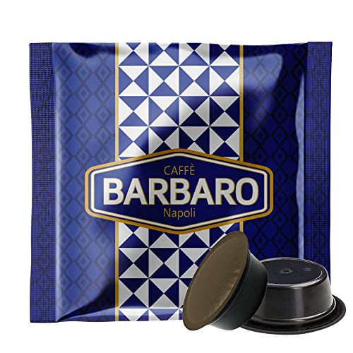 Caffe' Barbaro 100 Capsule Compatibili Con Macchine A Modo Mio® Miscela Blu Dolce Cremoso Cioccolattoso