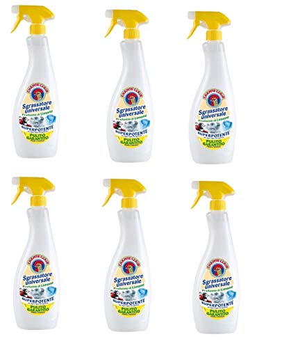 6 X Chante Clair Limone Sgrassatore Universale Superpotente Sgrassatore