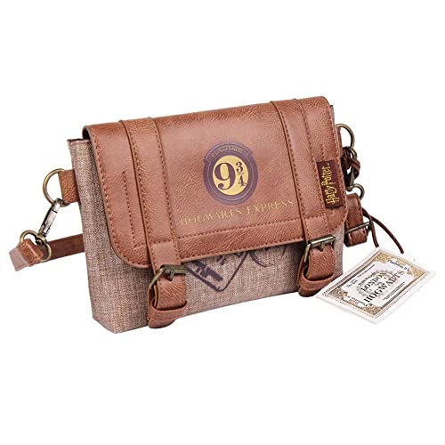 Cerdá Life'S Little Moments -, Bolso Riñonera Harry Potter Licencia Oficial Warner Bros Mujer, Marrón, Talla Única