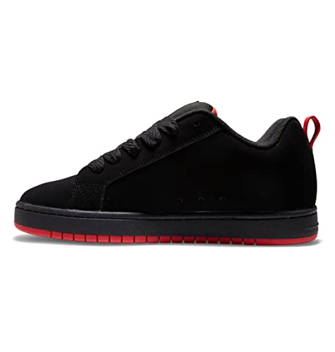 Dc Shoes Court Graffik, Scarpe Da Ginnastica Uomo, Black/Grey/Red, 44 Eu