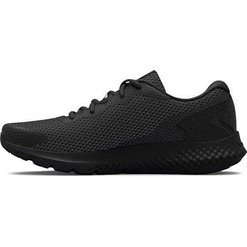 Under Armour Ua Charged Rogue 3, Scarpa Da Corsa, Uomo, Black/Black/Black, 42.5 Eu