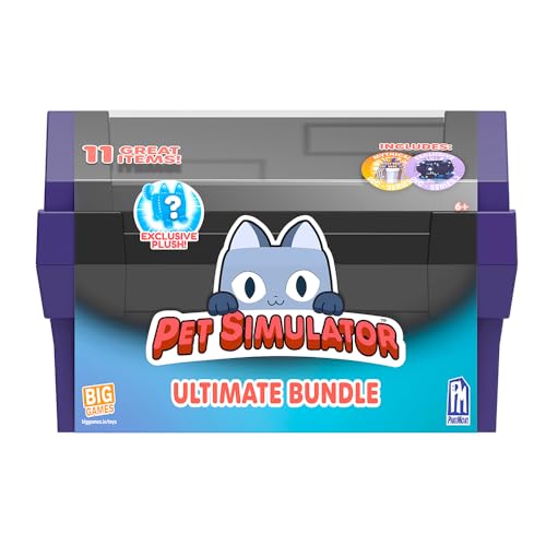 Pet Simulator – Tech Treasure Chest Ultimate Bundle (Cassa Da 12 Pollici Con 11 Articoli, Serie 2) [Include Dlc], Ps1820, Nero
