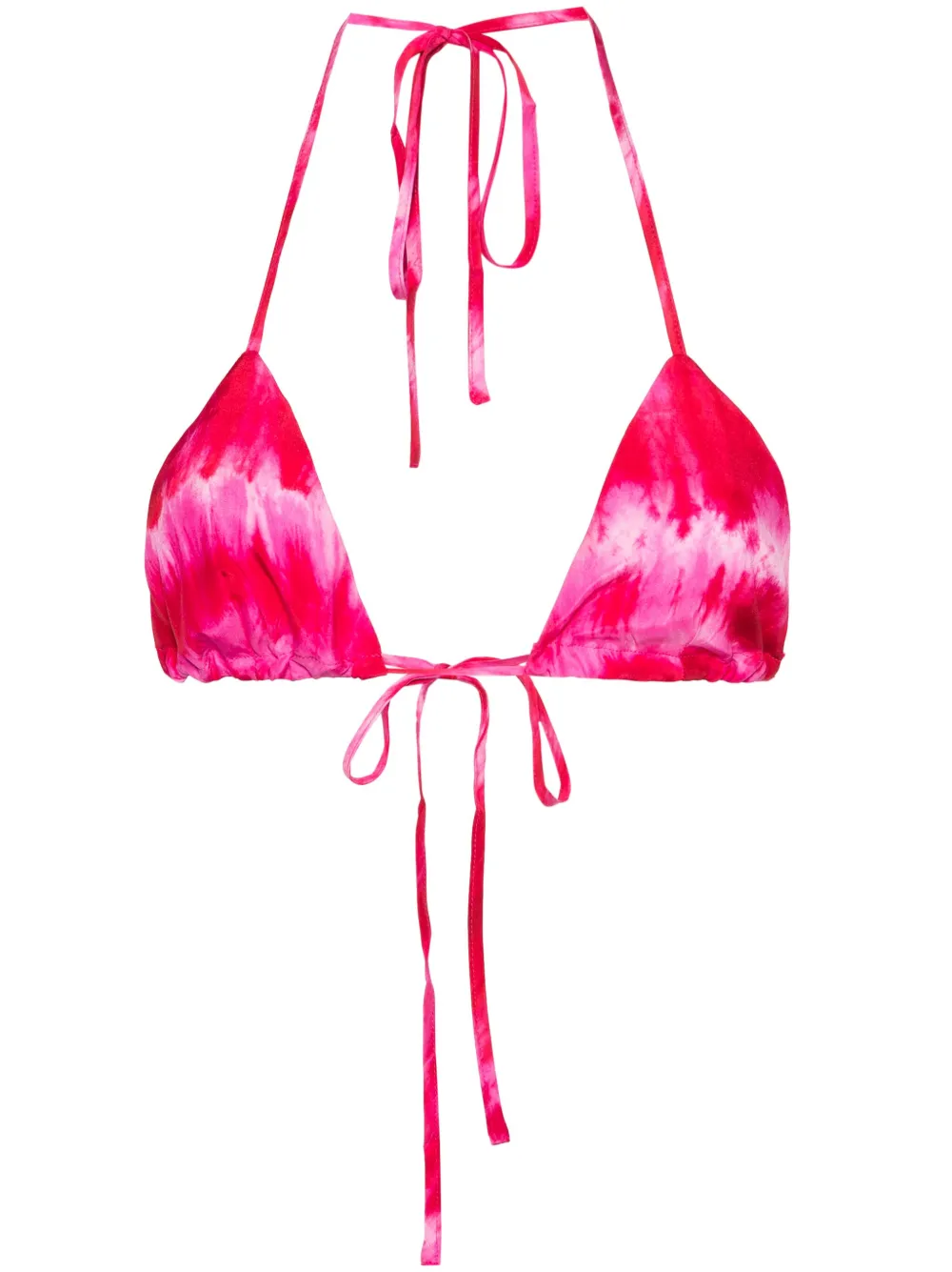 P.A.R.O.S.H. tie-dye silk bralette - Rosa