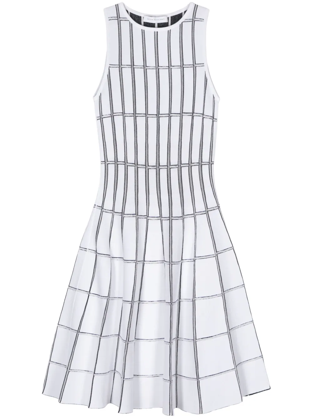 Antonino Valenti sleeveless flared mini dress - Bianco