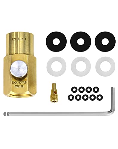 Qwork® Kit Di Adattatore Di Co2, Connettore Di Ricarica Co2 Per Valvola W21,8-14 Del Serbatoio Co2