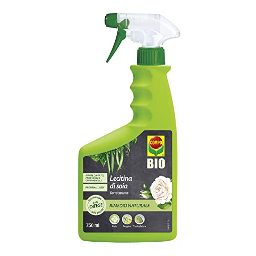Compo Bio Lecitina Soia, Potenziatore Delle Difese Delle Piante Nei Confronti Di Funghi Come Oidio, Ruggine E Ticchiolatura, Pronto All'Uso, 100% Natu