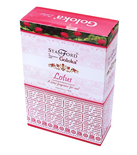 Goloka - Bastoncini Di Incenso, Aroma: Loto, Confezione Da 15