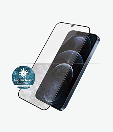 Panzer Glass Panzerglass Vetro Protettivo Edge To Edge Per Iphone 12 Da 6,7 Pollici, Casefriendly, Colore: Nero