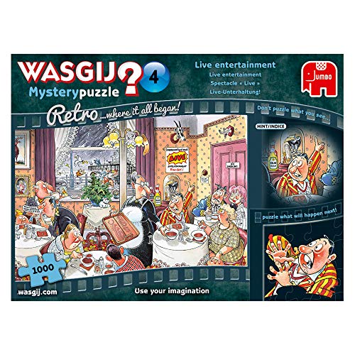Jumbo- Retro Mystery 4-Intrattenimento Dal Vivo Puzzle, Multicolore, Jum19177