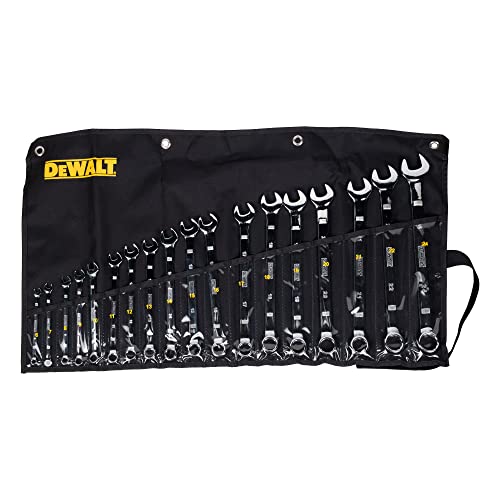 Dewalt Jeu De 18 Clés Mixtes Coudées À 15° Iso 3318 Din 3113 7-24 Mm
