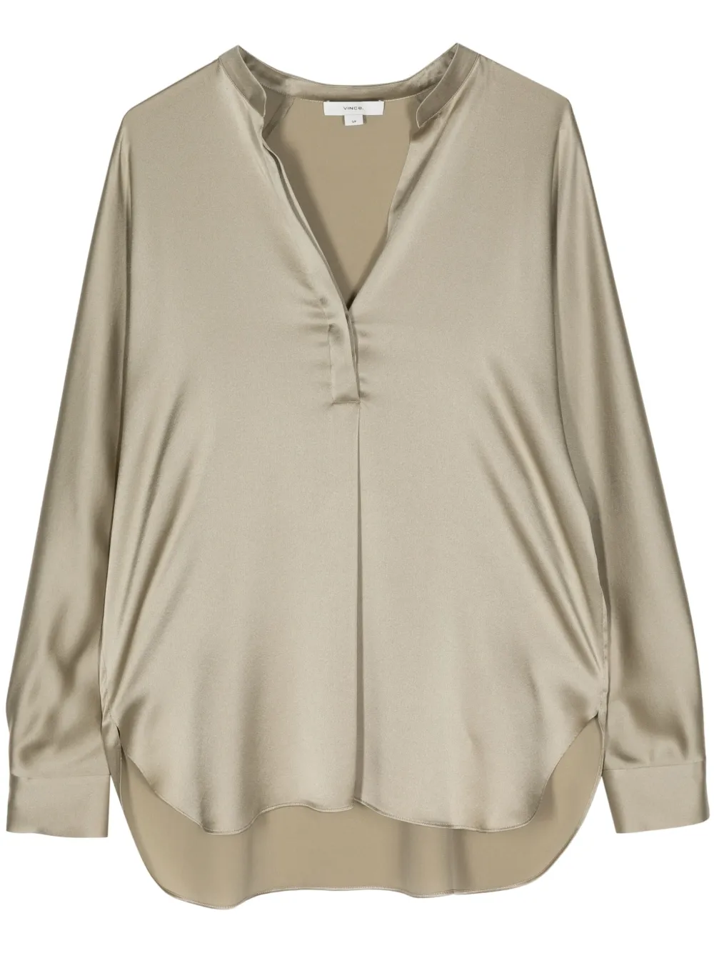 Vince silk v-neck blouse - Verde