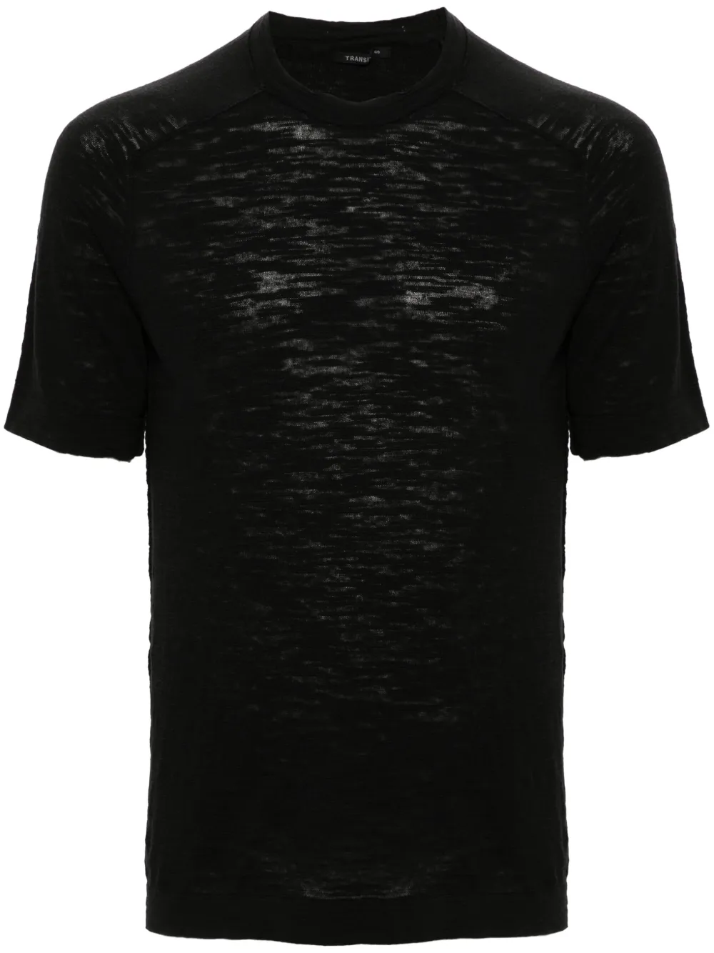 Transit slub-texture T-shirt - Nero