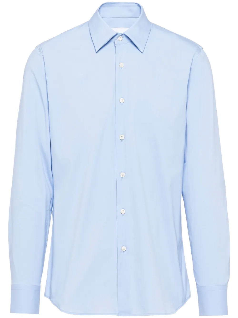 Prada cotton poplin shirt - Blu