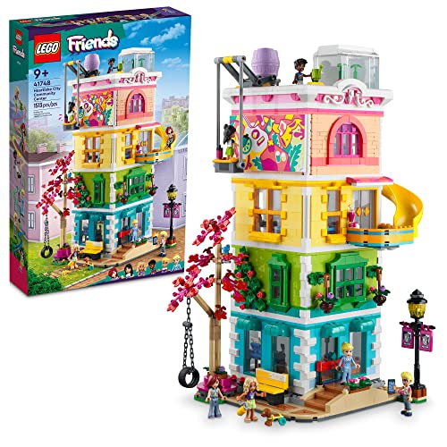 Lego Friends Heartlake City Community Center 41748 - Set Di Giocattoli Da Costruzione, Sfida Creativa Per Bambini Dai 9 Anni In Su, Include 6 Mini Bam