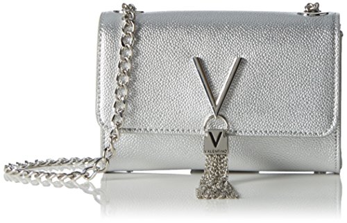 Valentino By Mario Valentino Divina, Pochette Donna, Argento, 4X11.5X17 Centimeters (B X H X T)