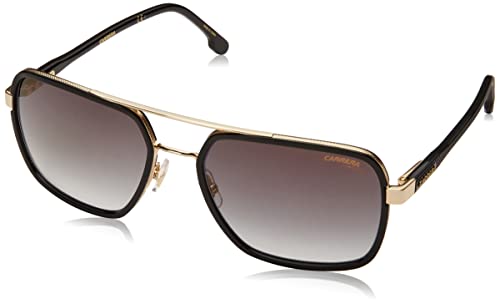 Carrera 256/S Rhl/D6 Gold Black Sunglasses Unisex Metall, Standard, 58 Occhiali, Uomo