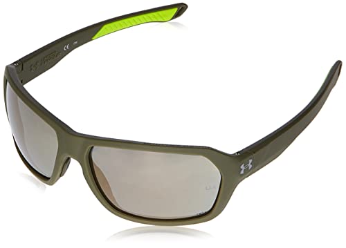 Under Armour Ua Recon Sunglasses, Sif/2B Mtolve Green, 7 7/8 Men'S